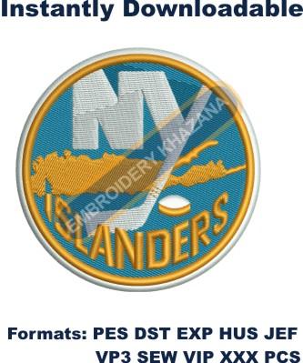 New York Islanders logo embroidery design